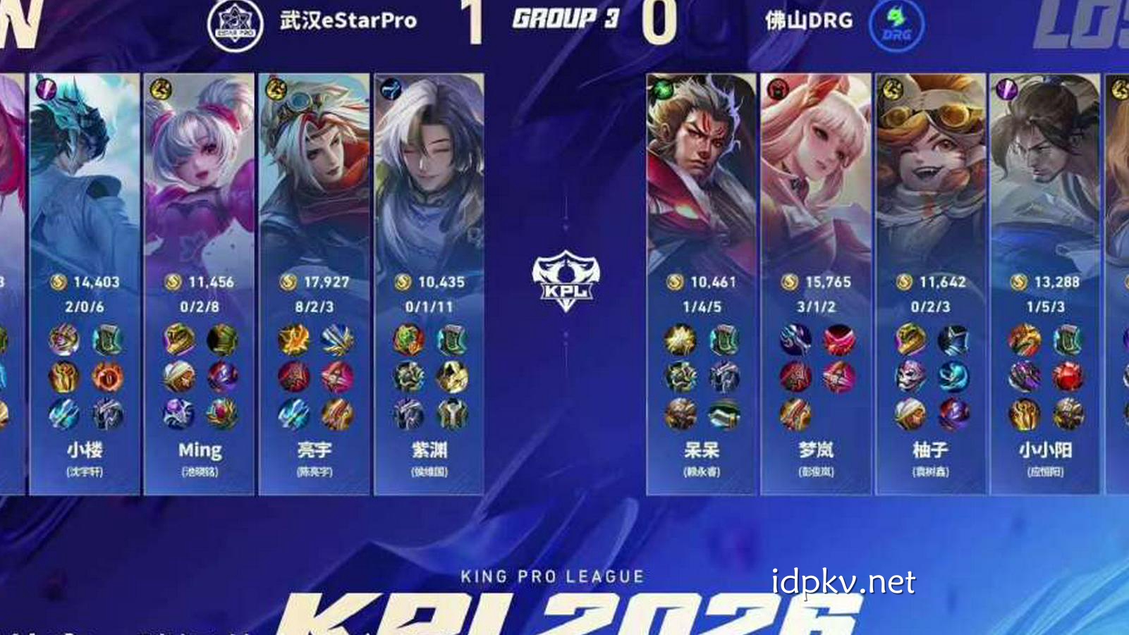 BB体育专业分析：【王者荣耀】佛山DRG 3-1 武汉eStarPro｜DRG春季赛首胜